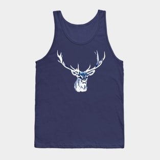 Red deer (Cervus elaphus) in white Tank Top